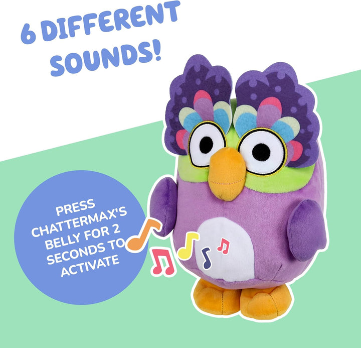 Bluey Chattermax Peluche Parlante con Efectos de Sonido, Juguetes S...