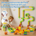 Juego de tren eléctrico, Cubo de pista 3D - Kit de bloques de riel DIY