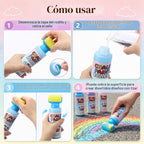 Juego de 12 tizas para acera, color rosa, azul, morado