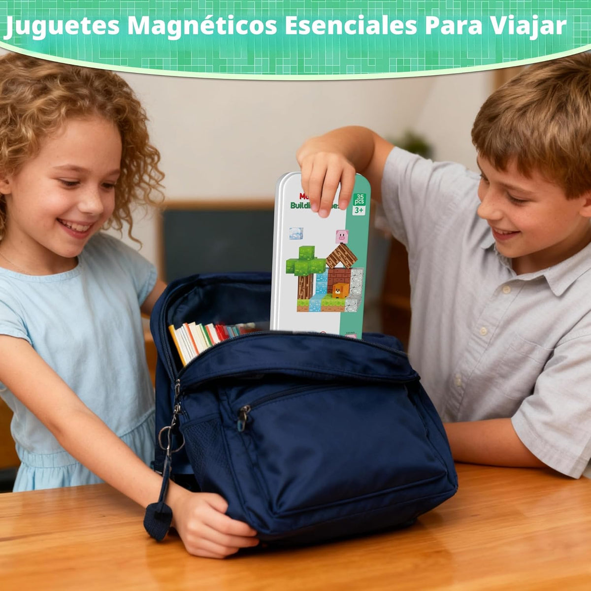 iLacven Bloques Magnéticos Minecraft-Estilo Bloques de Construcción...