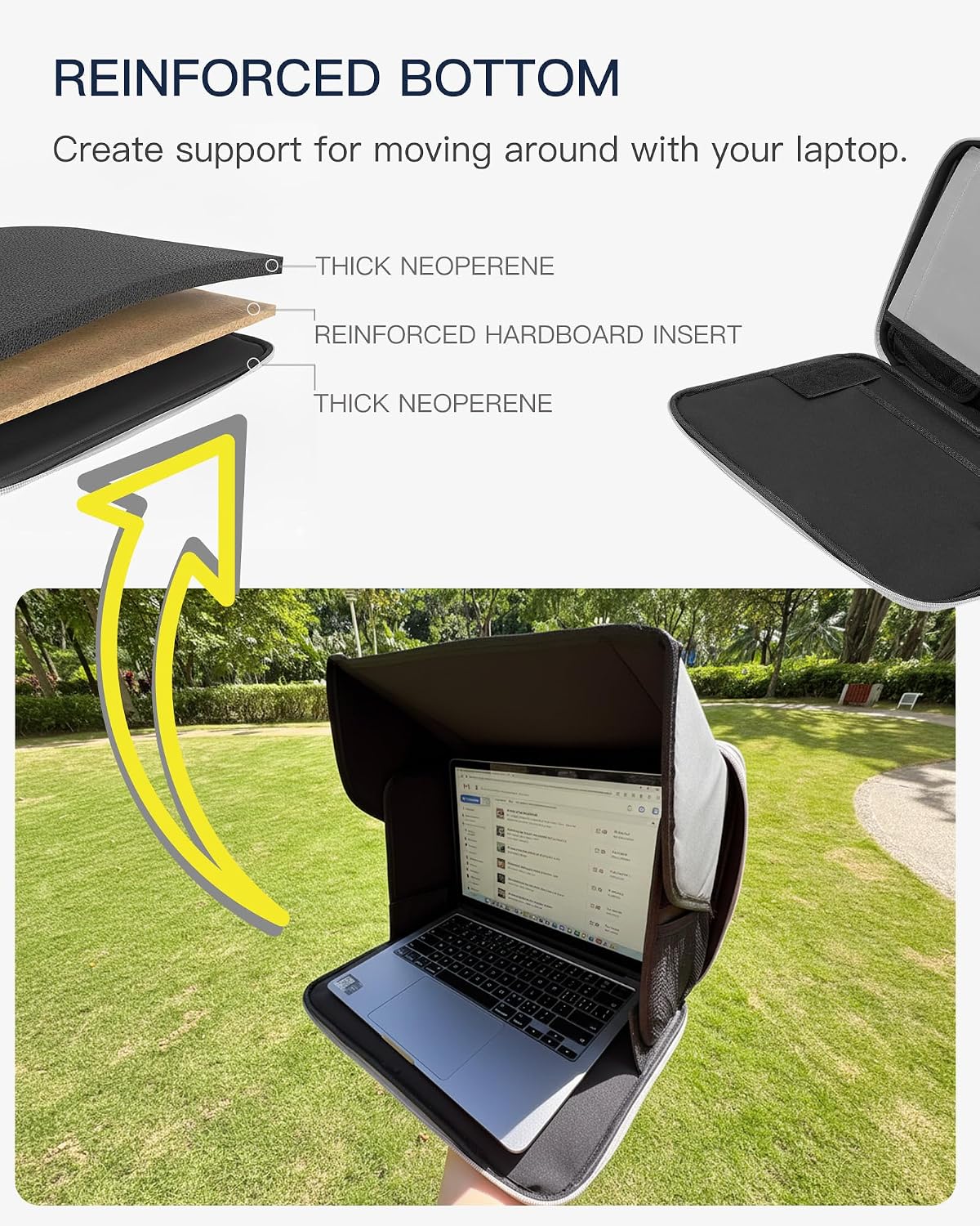 Protector Solar para Laptop, Compatible con Laptops de 13-16 Pulgad...