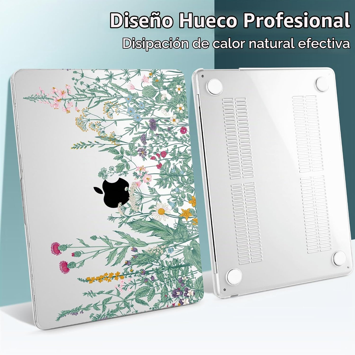 TWOLSKOO Funda para MacBook Air M4 de 13.6 pulgadas Versión 2025-20...