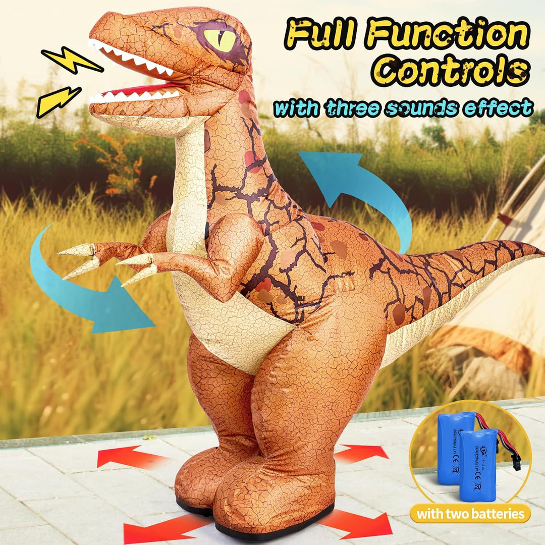 Juguete inflable de dinosaurio con control remoto de 24