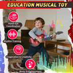 Kids Electric Guitar con 4 Strings Light Up Toy para Toddlers