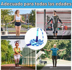 Cuerda para Saltar para Niños, Cuerda de Saltar con Cuentas Suaves, Longitud Ajustable, Segmentada y Antienredos, para Mujeres, Hombres y Niños para Mantenerse en Forma, Ejercicio y Pérdida de Peso