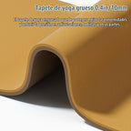 Tapete de yoga ancho de grosor (0.394 pulgadas), antideslizante, antidesgarros, tapete de pilates extra grande de 72 x 35 pulgadas para entrenamientos en casa, gimnasio y estiramiento de suelo con