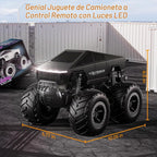 Coche de control remoto Monster Truck de juguete todoterreno – 4WD impermeable RC para todo terreno, escala 1:16, juguetes de camión monstruo de 2.4GHz, vehículos pick-up de 2.4GHz, regalos para niños