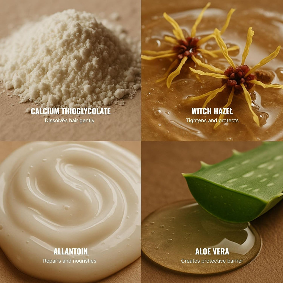 Superior Mane Crema depilatoria sin afeitar para hombres, depilació...