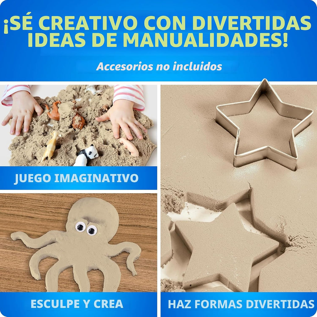 National Geographic Moon Sand - Juego a granel de 24 libras con moldes de