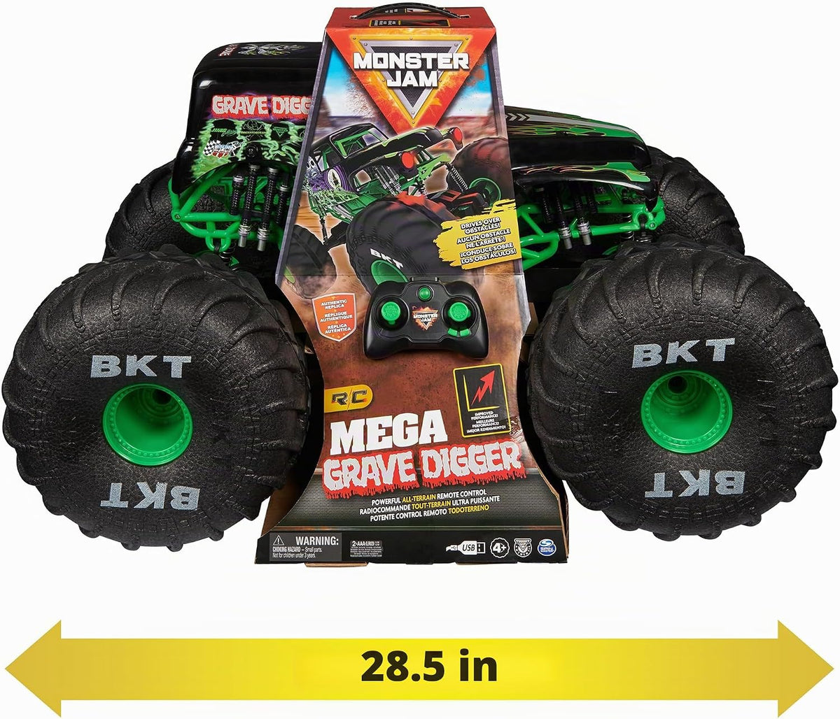 Monster Jam, Camión monstruo oficial Mega Grave Digger todo terreno, más de