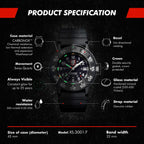 Luminox - Original Navy SEAL - Reloj para Hombre - Reloj de Buceo Militar - Función de Fecha - Resistencia al Agua 200 m - Relojes para Hombre - Hecho en Suiza