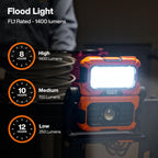 Klein Tools Luz de trabajo LED recargable 56417, 6 modos, compatible con