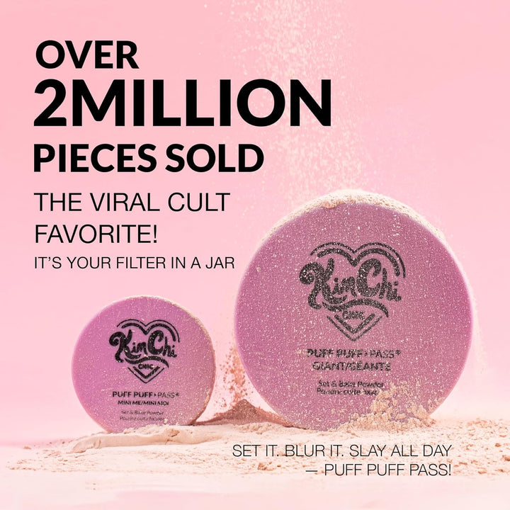 Kimchi Chic Beauty Puff Puff Pass Set y polvo fijador Bake para maq...