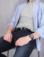 Timberland - Cinturón de cuero clásico reversible para hombre - 1.3...