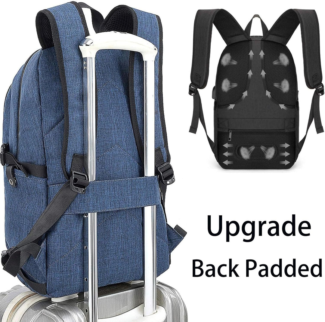 Tzowla, mochila de negocios para computadora portátil antirrobo, co...
