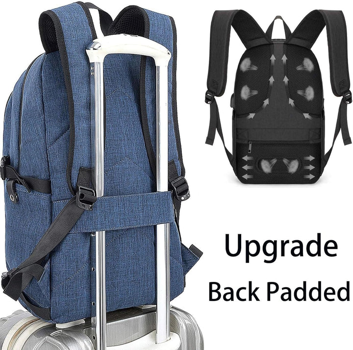 Tzowla, mochila de negocios para computadora portátil antirrobo, co...