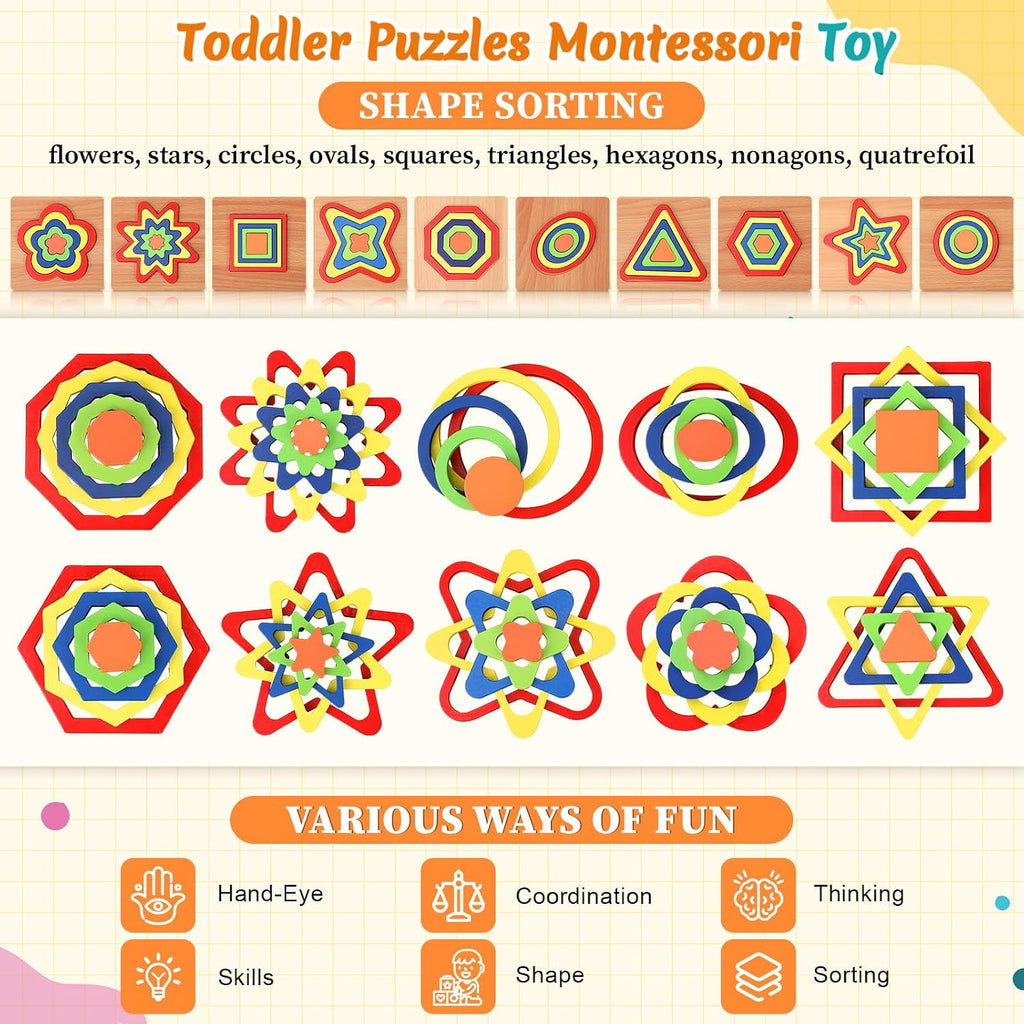 Teyva Daily Paquete de 10 juguetes Montessori