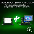 Razer Thunderbolt 5 Dock Chroma, 11 puertos + ranura SSD M.2, color blanco
