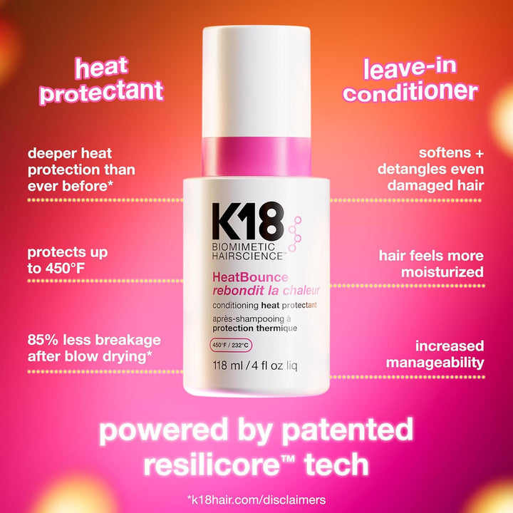 K18 HeatBounce Spray protector de calor acondicionador, acondiciona...