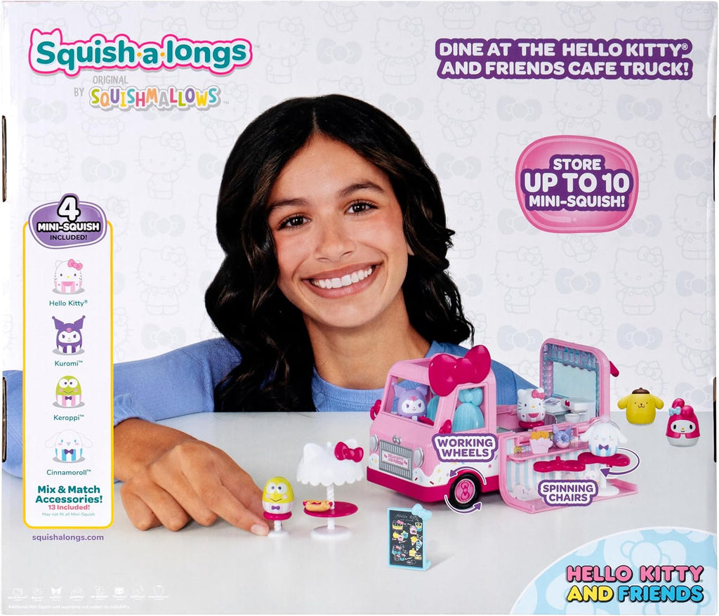 Squish--longs Hello Kitty y Friends Hello Kitty Cafe Truck Playset