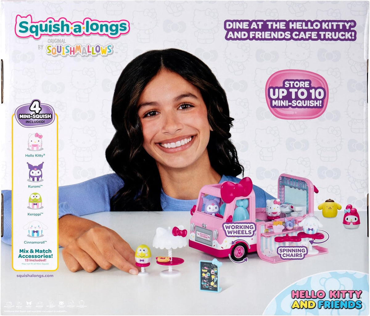 Squish--longs Hello Kitty y Friends Hello Kitty Cafe Truck Playset