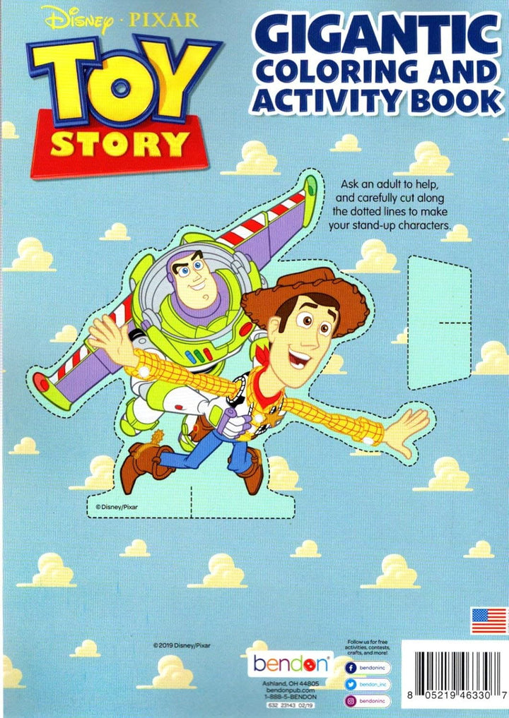 Pixar Disney Toy Story - Libro gigante para colorear y