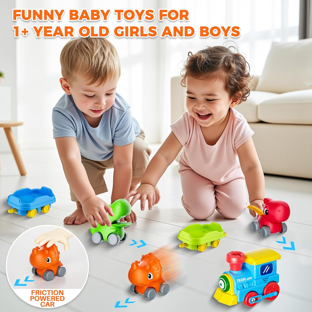 Juego de tren Stay Fun para niños pequeños con vapor, música
