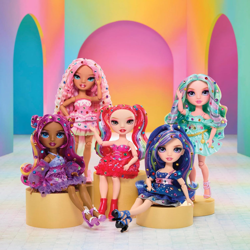 Rainbow High Be Dazzling Fashion Dolls- Noemie Violette (Purple) con Bedazzler Tool y Sparkle Gems