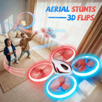 Veeniix RC Drone para niños Anti-colisión Quadcopter LED Luz Rojo