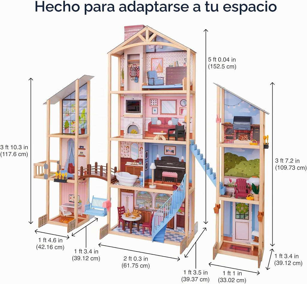 KidKraft Kraft tu Way™ Magnolia Mansion Dollhouse; 71 Pc Amazon Exclusive