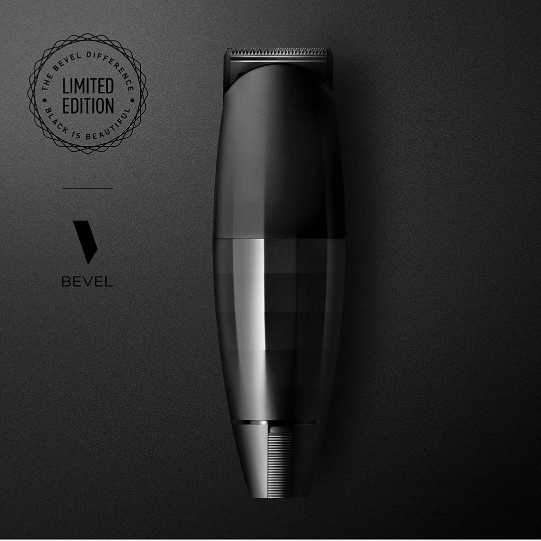 Bevel Recortadora de barba para hombres - Edición Black, recortador...