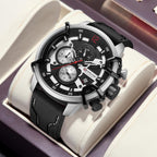 Relojes deportivos para hombre cronógrafo militar con correa de silicona