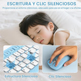 Combo silencioso de teclado y mouse inalámbricos para oficina y hog...