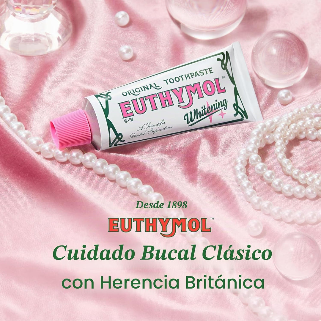 EUTHYMOL Pasta de dientes blanqueadora (3.7 onzas líquidas x 3, paq...