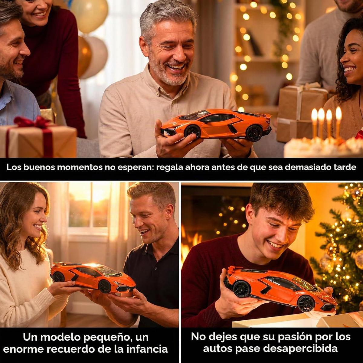 Modelos de automóviles fundidos a presión a escala 1/18, compatibles con