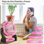 TDLOL Ventilador Portátil Recargable Esenciales para Acampar, Venti...