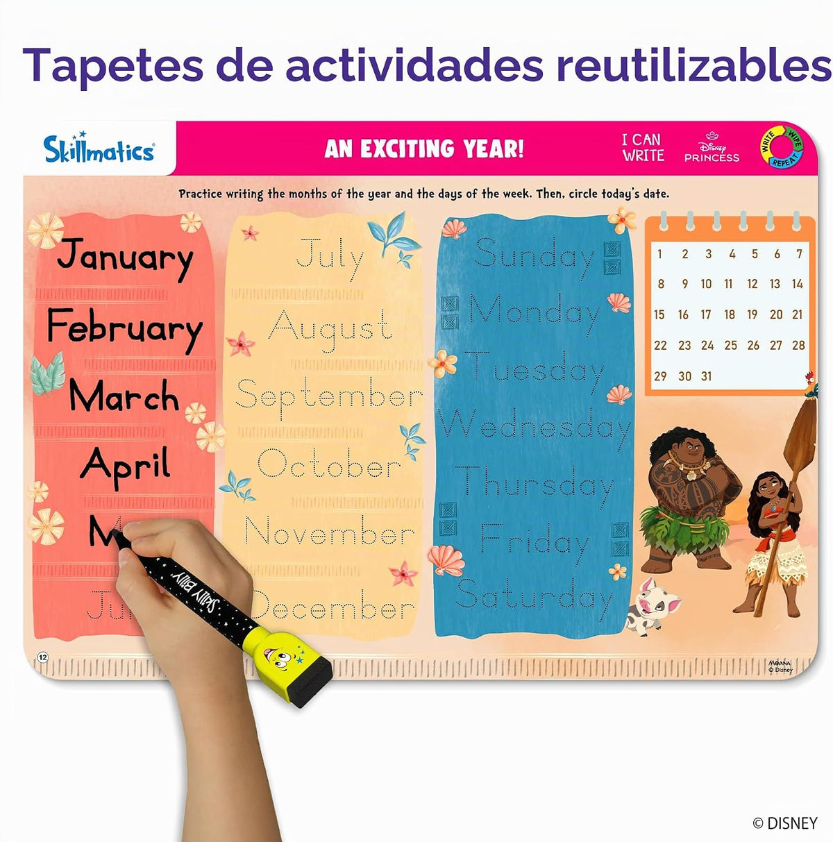 Skillmatics I Can Write – Disney Princess, Preschool Learning Activity Toy
