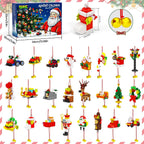 Calendario de Adviento de Navidad 2026, 24 mini adornos de construcción