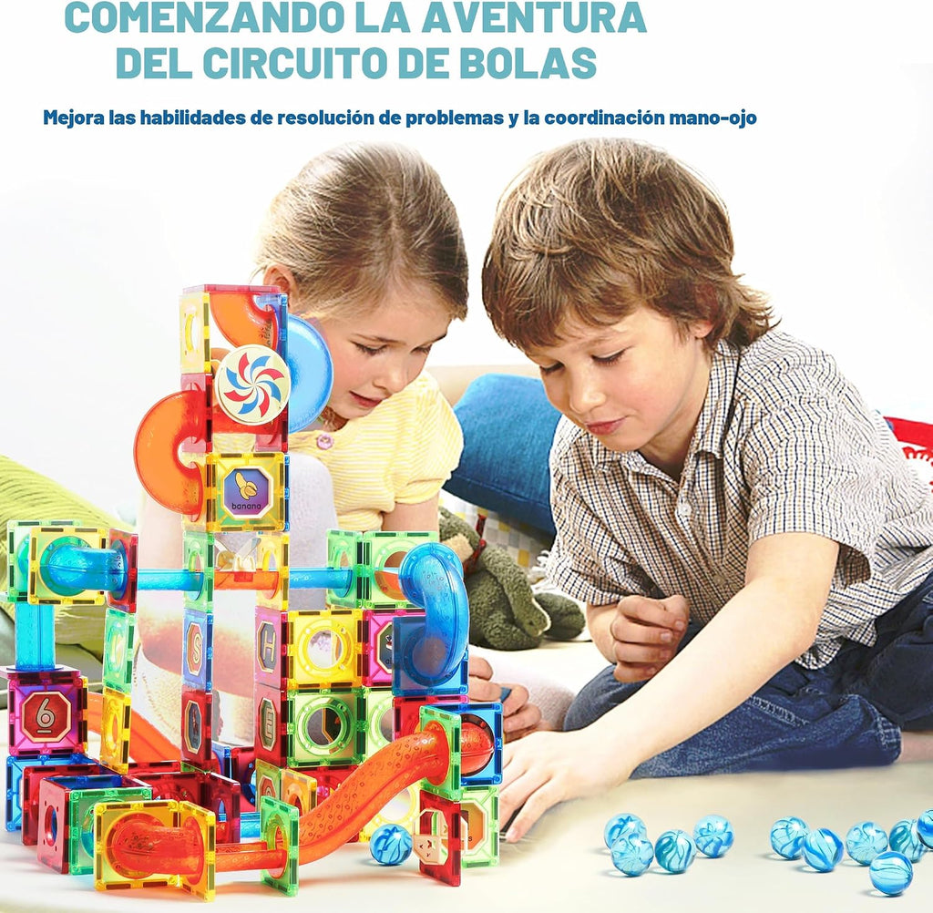 MAGBLOCK Juego de bloques de construcción de 176 piezas de azulejos