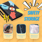 KS SHOP® Carpeta de tarjetas de 1080 bolsillos, álbum de tarjetas coleccionables de 9 bolsillos premium con 60 hojas de doble cara, libro de colección de 3 anillos con cremallera, tarjetero impermeable con correa para la muñeca