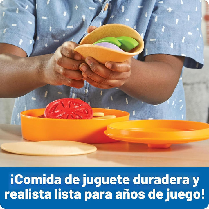 Learning Resources New Sprouts Taco Night - Comida de juguete de si...