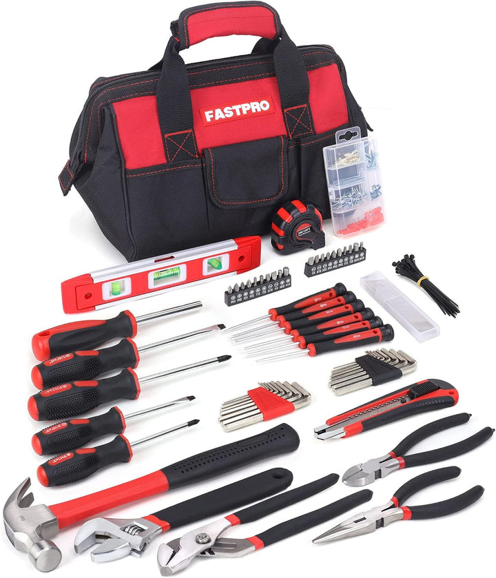 FASTPRO Juego de herramientas de reparación del hogar de 215 piezas...