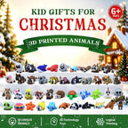 Juego de 50 mini figuras de animales impresos en 3D, juguetes para ansiedad
