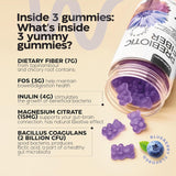 Gomitas de fibra prebiótica alta para mujeres y hombres 7G, 160 uni...
