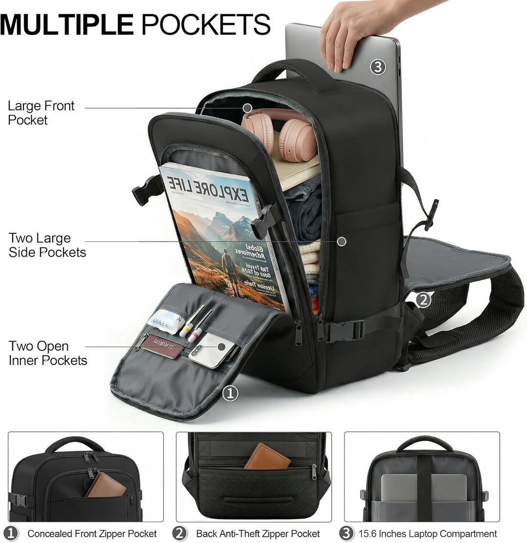 TILYMOL Travel Backpack for Women &amp; Men - 15.6 inch Laptop Bag...