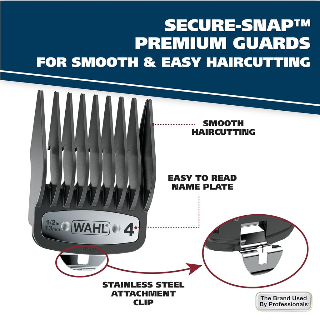 Wahl Clipper Elite Pro Kit de Corte y Aseo de Alto Rendimiento para Hombre - Cortapelos eléctrico - Modelo 79602