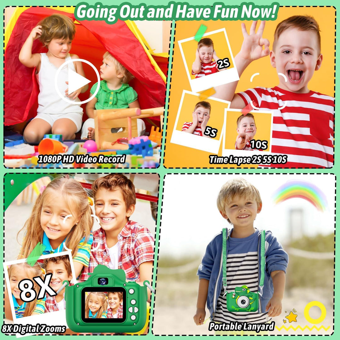 Dwfit Cámara de selfie mejorada para niños, regalos de cumpleaños d...