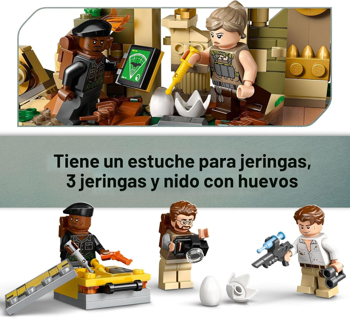 LEGO Jurassic World Spinosaurus & Quetzalcoatlus Air Mission - Juguete de dinosaurio para niños - Juguete de construcción de simulación con figuras de dinosaurio para niñas y niños, mayores de 8 años