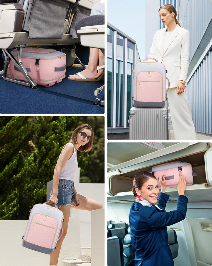 LOVEVOOK Mochila de viaje grande, mochila de mano para aviones, Moda