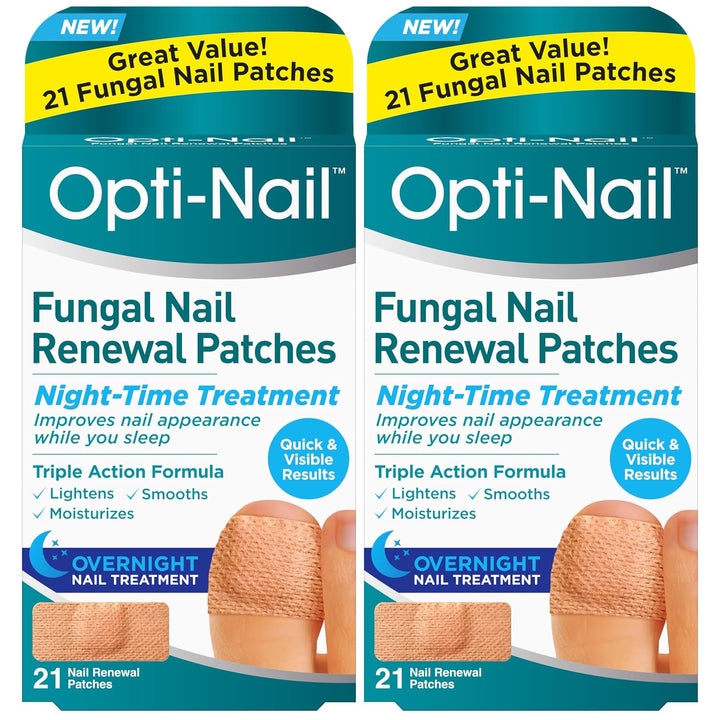 Opti-Nail Parches Renovadores de Uñas con Hongos - 21 Parches (Pack...
